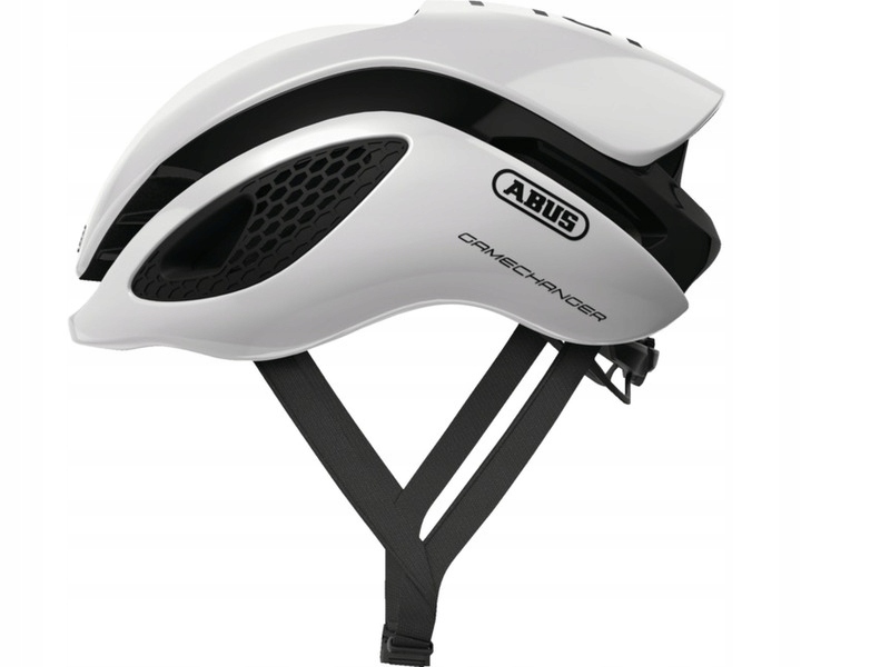 Kask rowerowy Abus Gamechanger Polar Biało-czarny Szosowy (rozmiar S)
