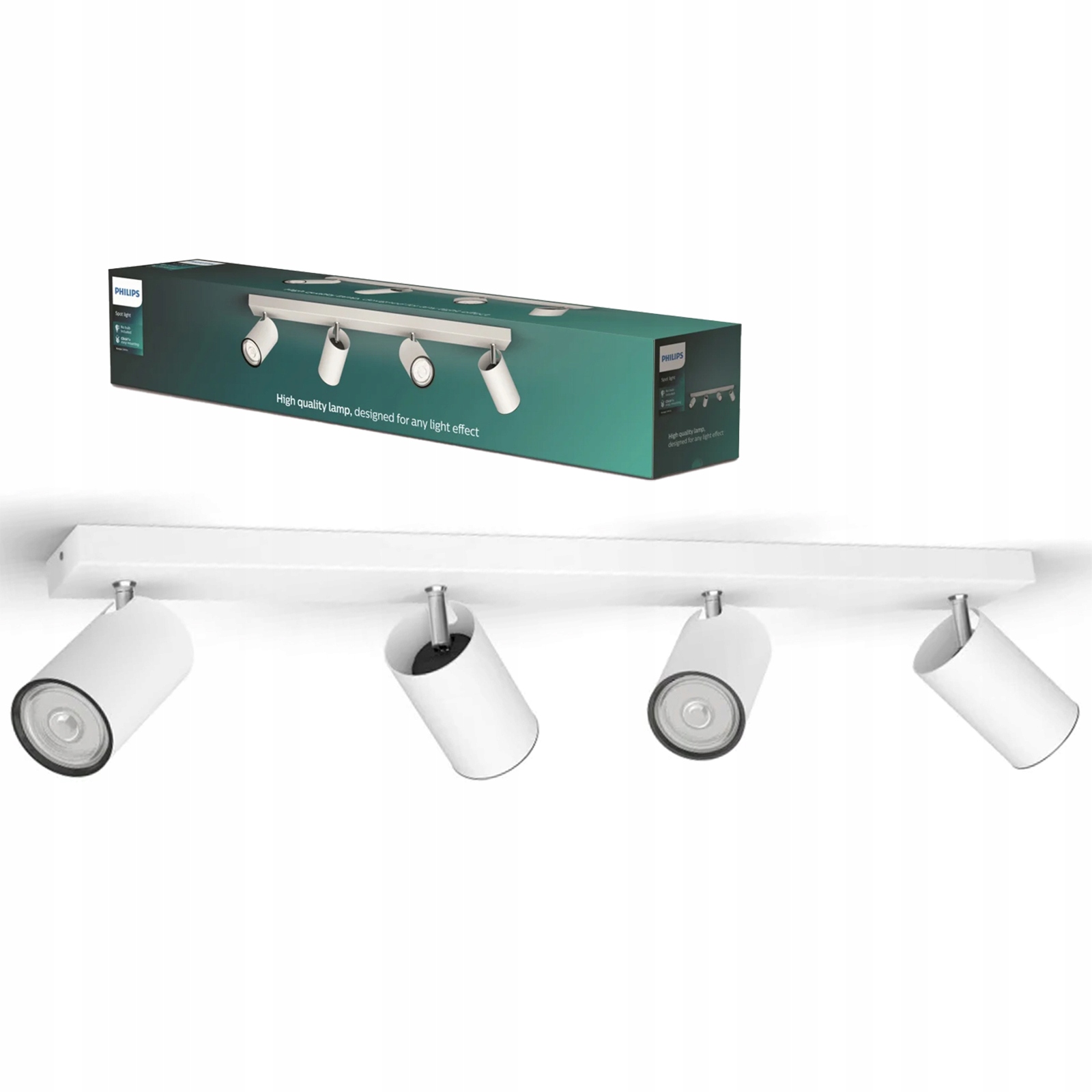 Stropná lampa Led na omietku Halogénové svietidlo Spot 4x GU10 Kosipo Philips