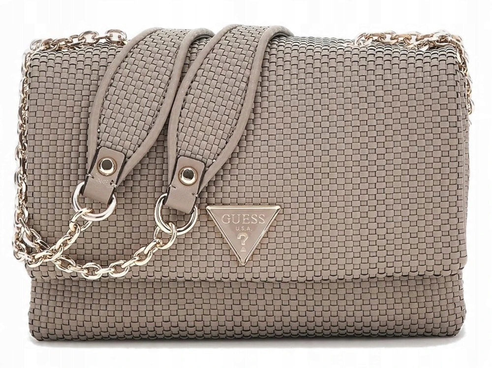 Dámská Elegantní Kabelka Na Řetízku S Logem Béžová, Krásná, Phaedra Guess