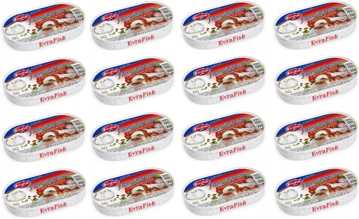 Levně 16 x 170 g Evrafish Sleďové filé v rajčatové omáčce Karton