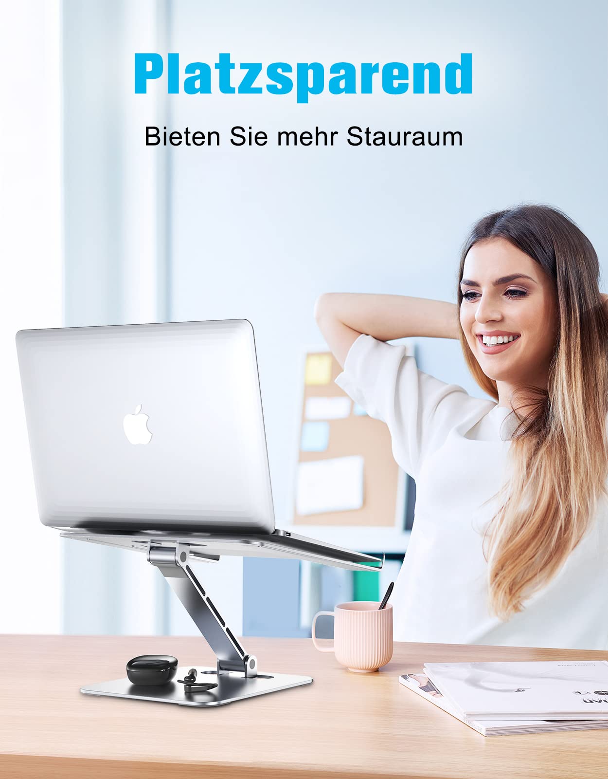 BABACOM STOJAK NA LAPTOPA REGULOWANY Z ALUMINIUM 10-16 CALOWY — miniatura 7