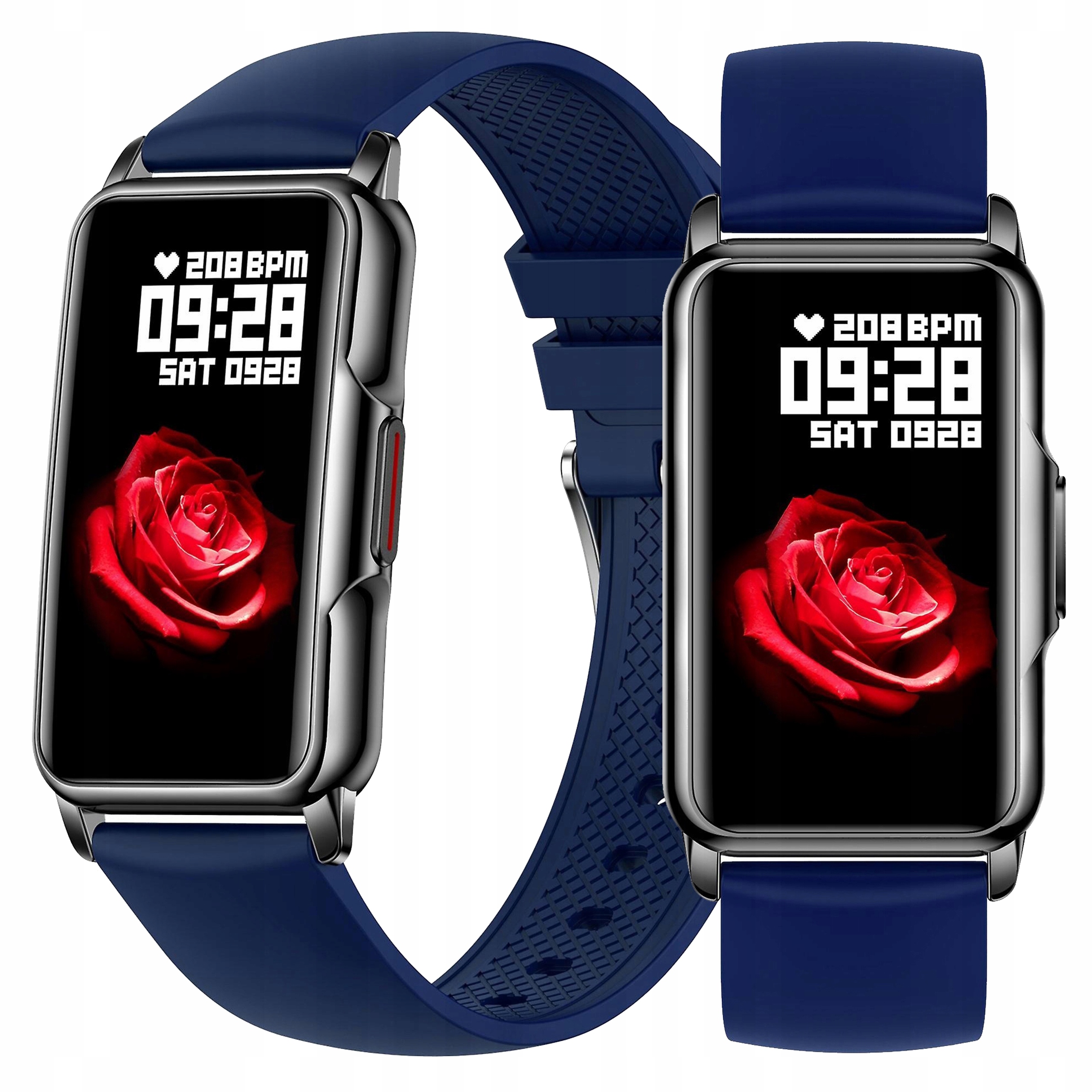 SMARTWATCH ZEGAREK SPORTOWY SMARTBAND AMOLED PULS OPASKA PRO SPORT FIT SMS Materiał paska guma