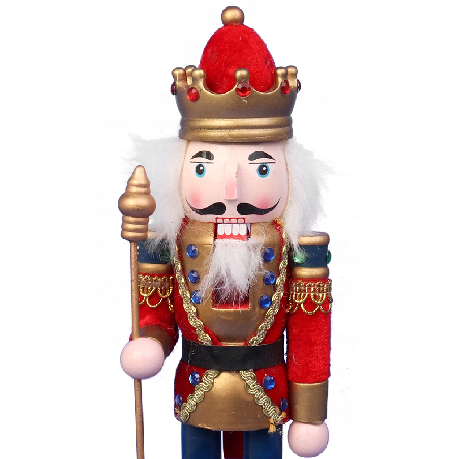 DZIADEK DO ORZECHÓW FIGURKA DREWNO 30cm CZERWONA Marka Goliat