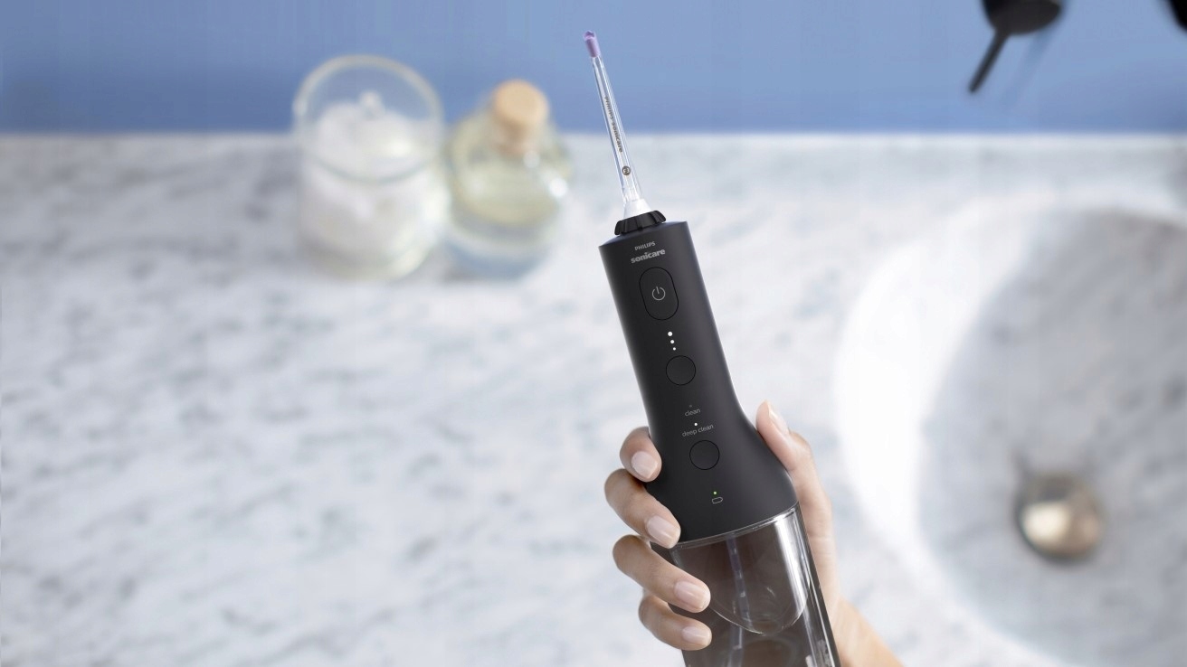 PHILIPS SONICARE Bezprzewodowy Irygator Do Zębów i Dziąseł Czarny — miniatura 15