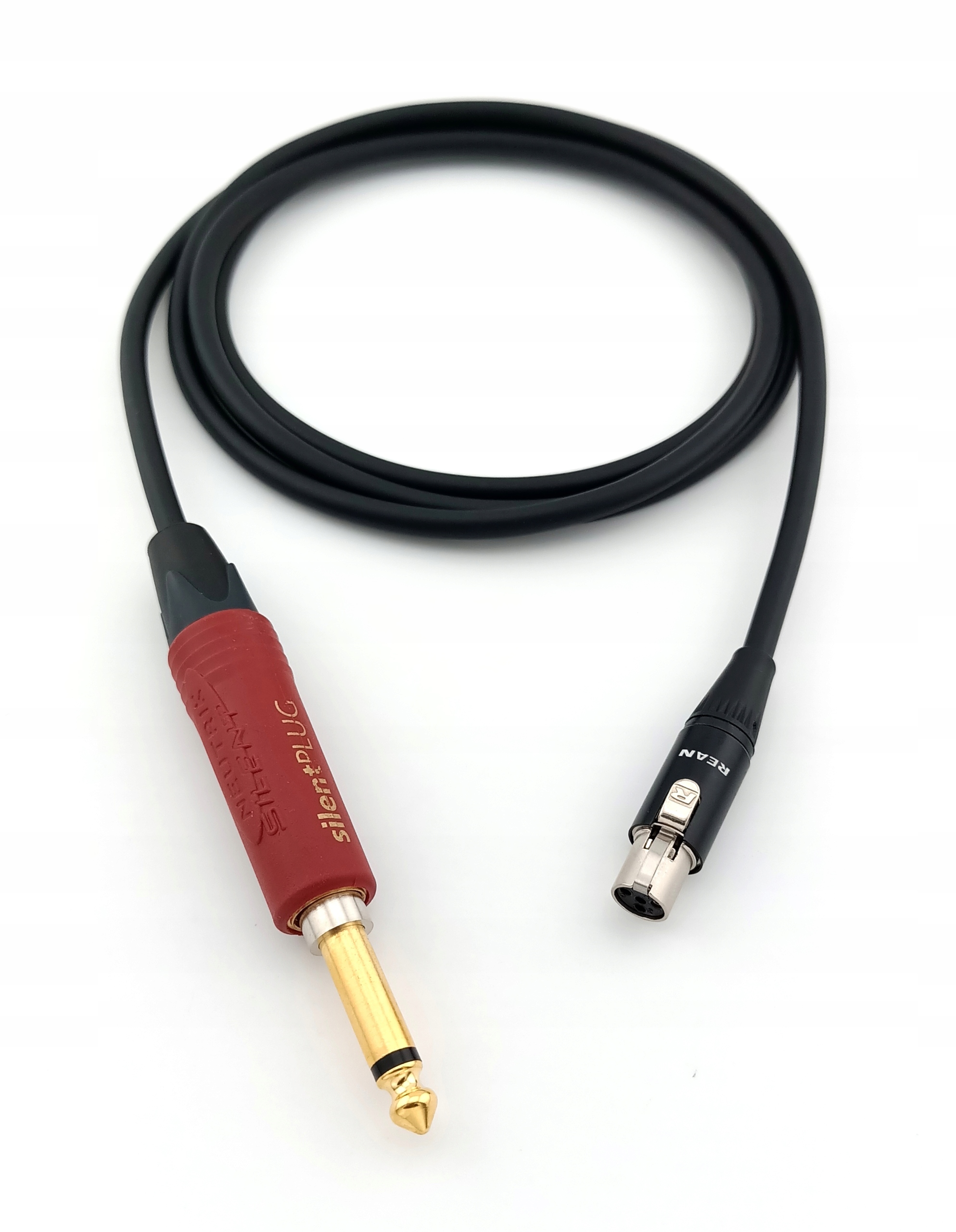 Kabel pro systémy Shure WA302 ručně vyrobený Neutrik Silent, Mogami