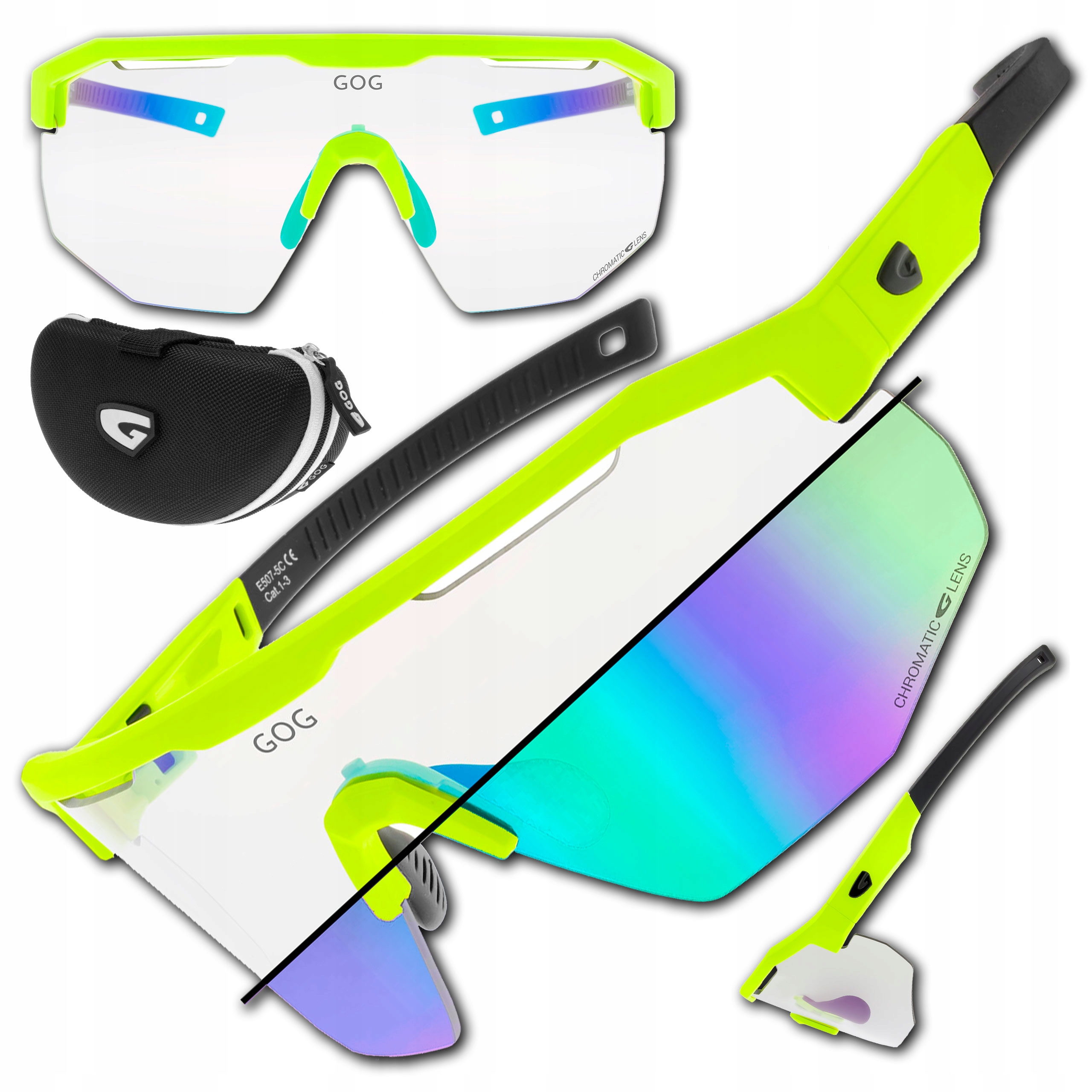 Sportovní Cyklistické Brýle Gog E507-5C Argo C Velké Sklo S Fotochromem