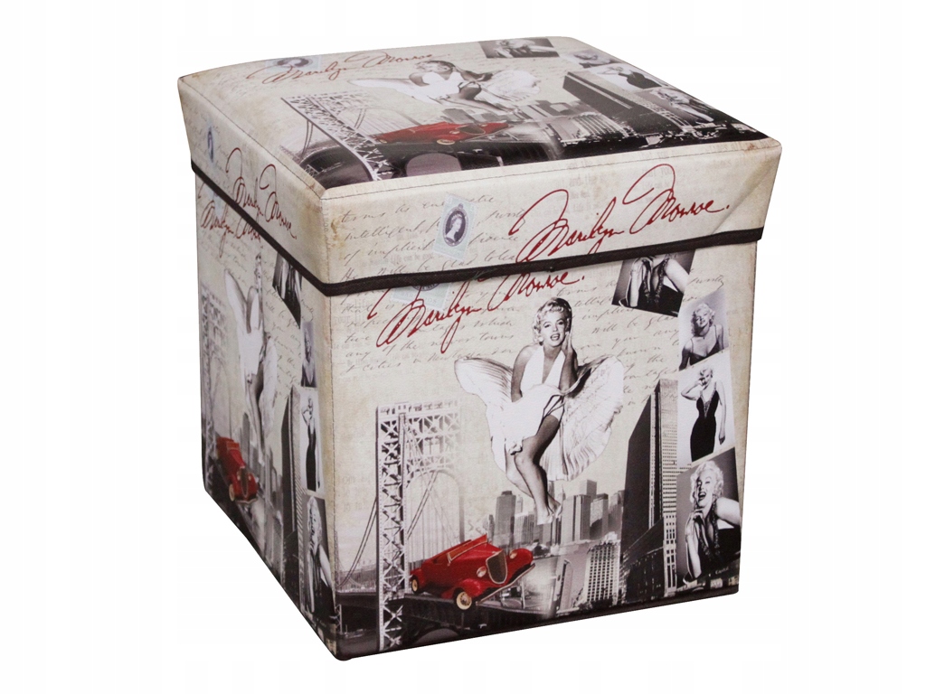 PUFA OTWIERANA SCHOWEK POJEMNIK Marilyn Monroe AS17