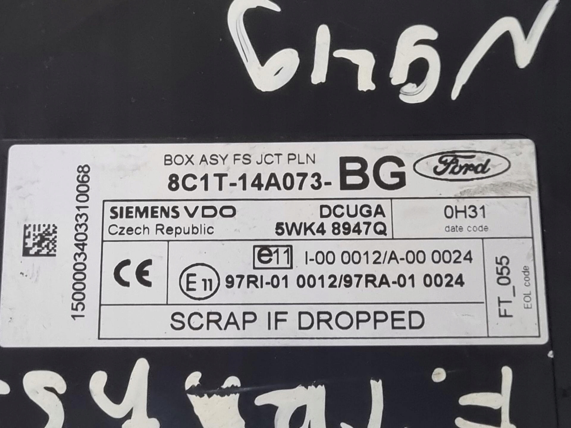 Module fusibles Ford Transit 7 2010 8C1T-14A073-BG