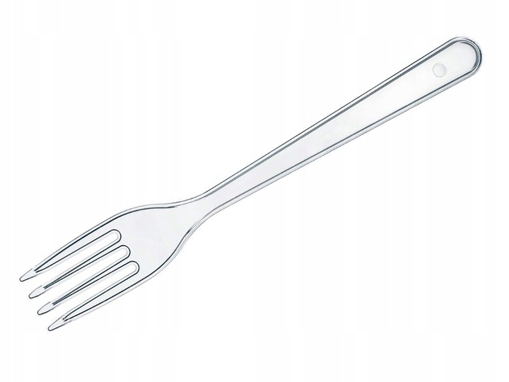 

100szt widelec widelce jednorazowe plastikowe 16cm