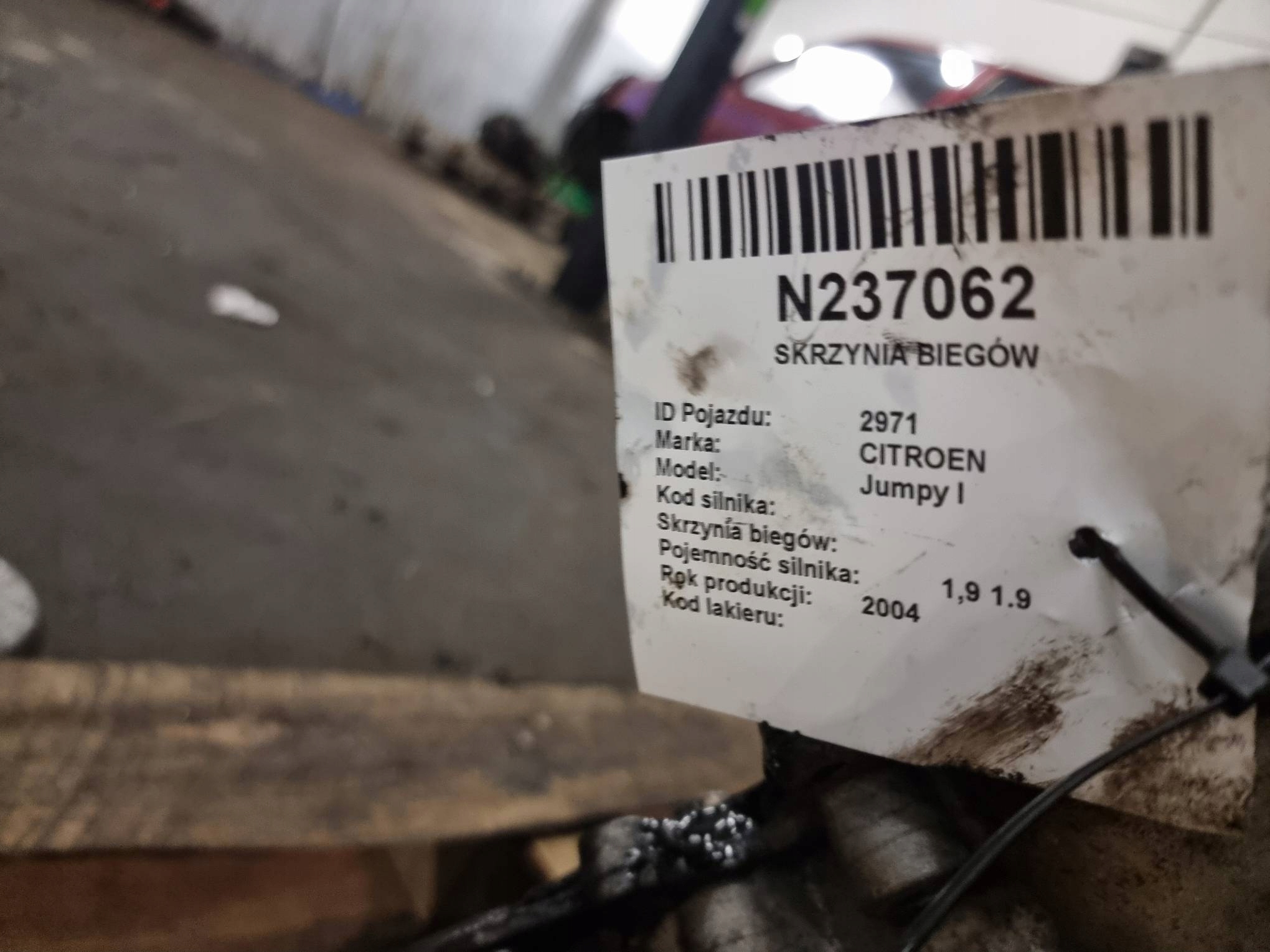 Getriebe 1.9 HDI CITROEN Jumpy und