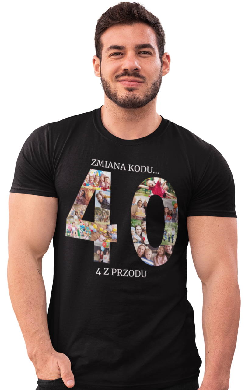 T-SHIRT PERSONALIZOWANY PREZENT URODZINY 10-99 LAT Kolor zielony