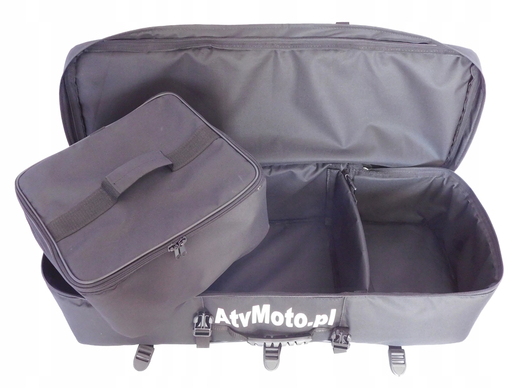 Сумка для квадроцикла задняя 80см прямая с отделениями черный