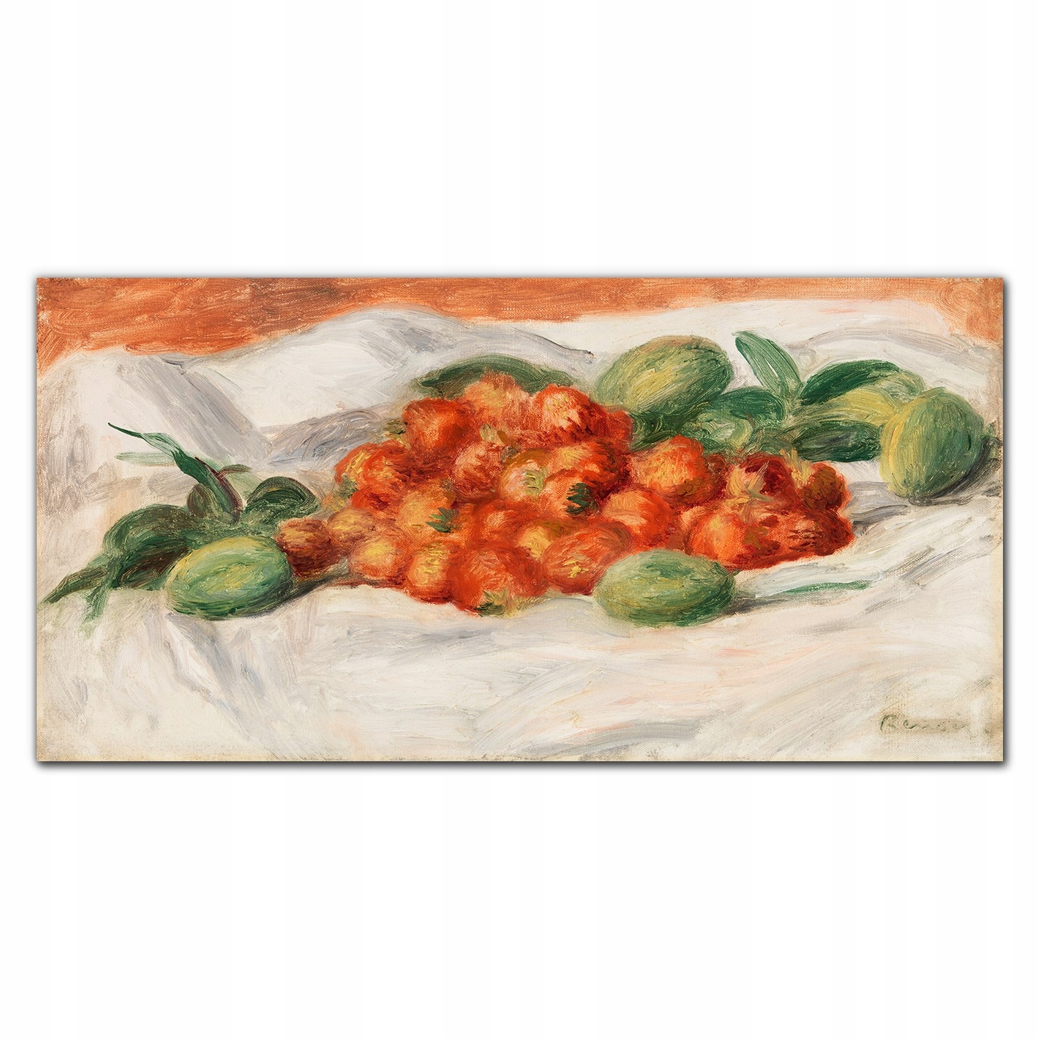 Obraz na plátne Ovocie mandle jahody 140 x 70 cm