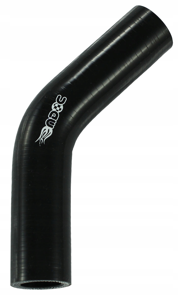 MDC KOLANKO SILIKONOWE 25mm 45s czarne turbo dolot