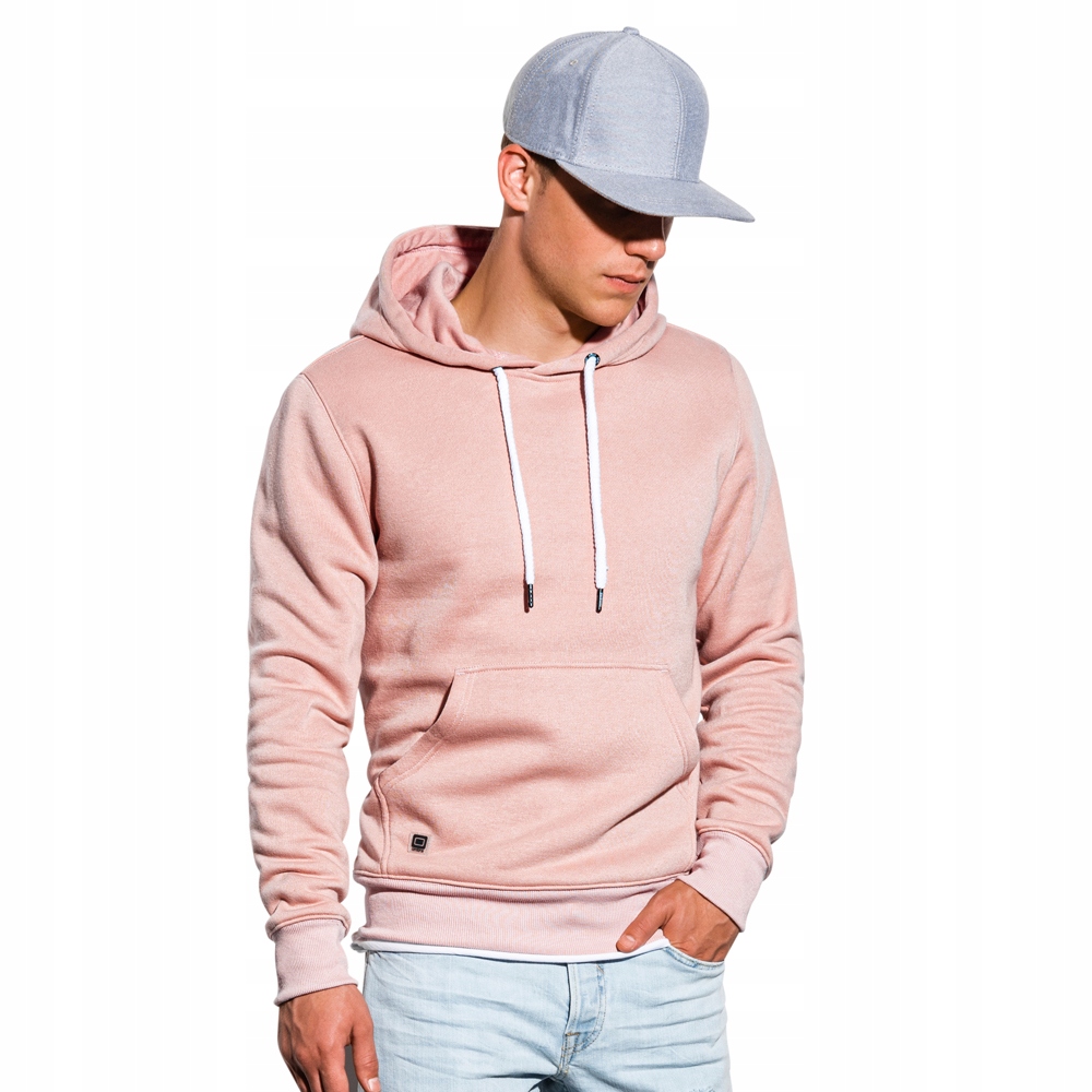 

Bluza męska z kapturem basic B979 jasnobeżowa S