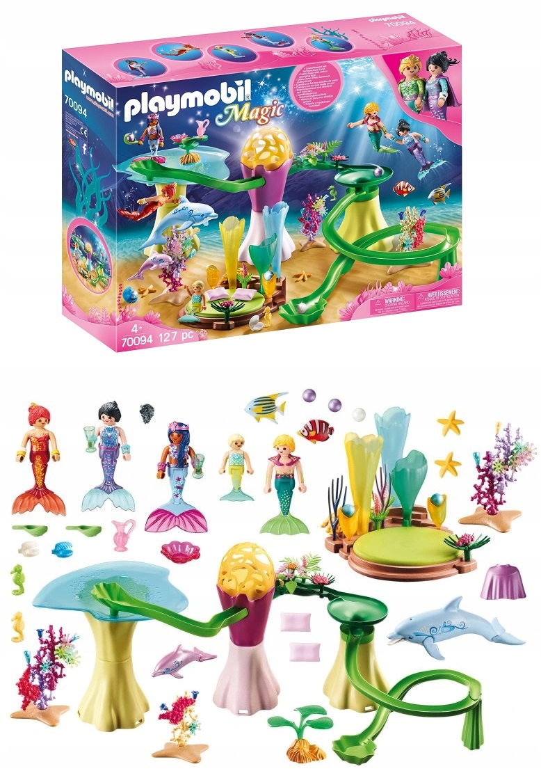 Playmobil Magic 70094 Królestwo syrenek z lśniącą kopułą