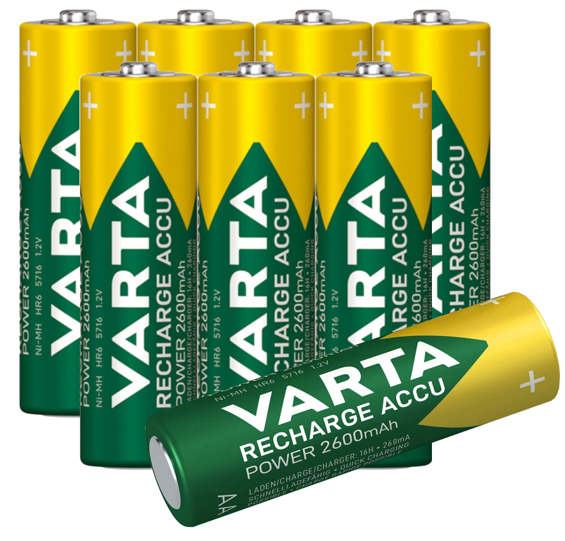 Akumulatorki Varta Pro Aa R6 2600MAH Ready To Use 8 Pack Zestaw