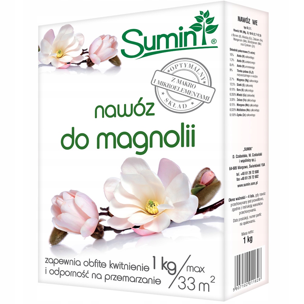 

Sumin Nawóz do magnolii 1kg magnolia granulowany