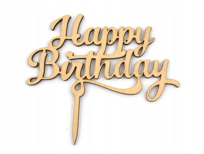 

Topper urodzinowy napis na urodziny Happy Birthday
