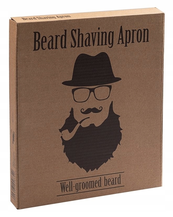 Zástěra na holení vousů Zástěra vousáče Černá