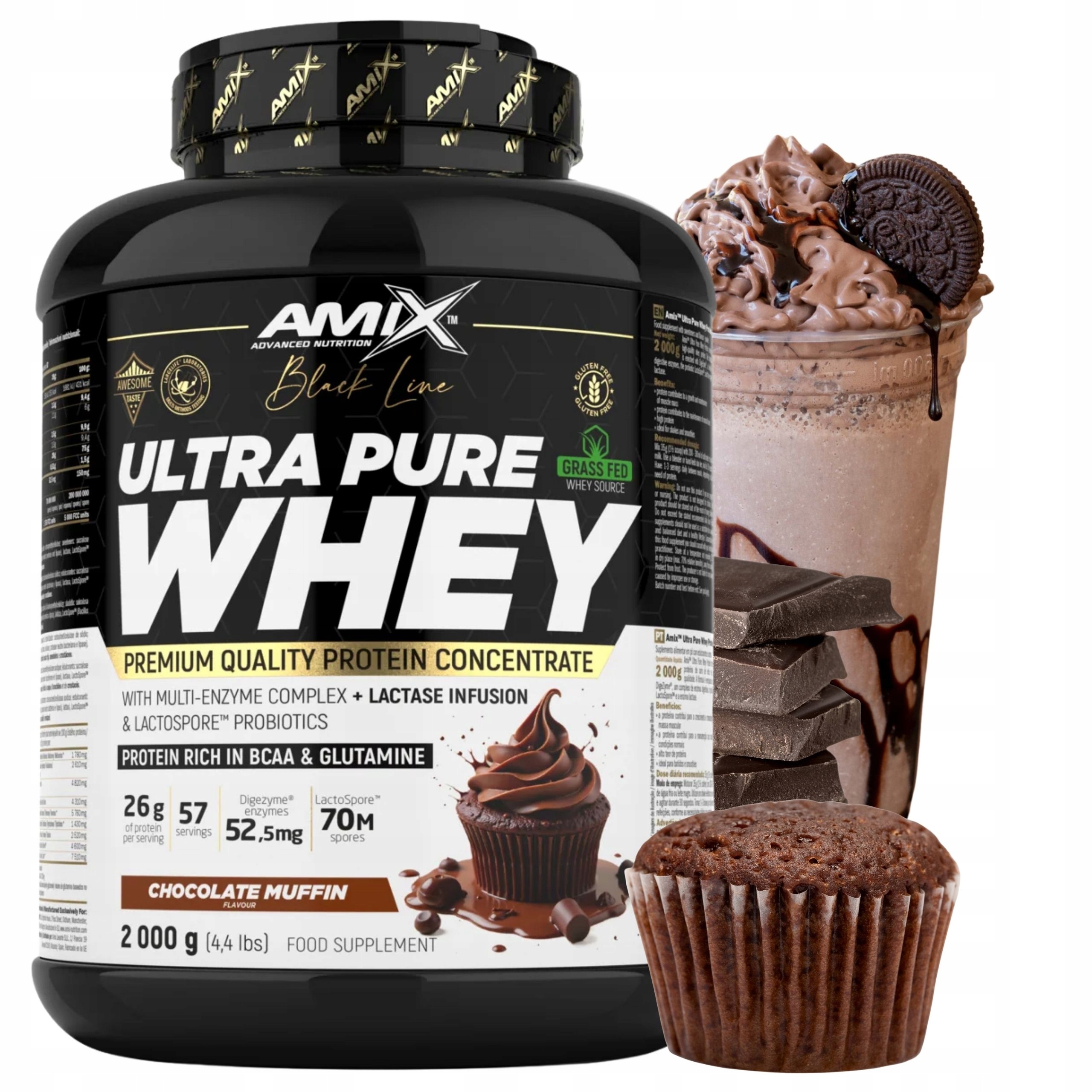 Protein Wpc Pure Whey Syrovátkový Koncentrát Čokoládová příchuť 2 kg