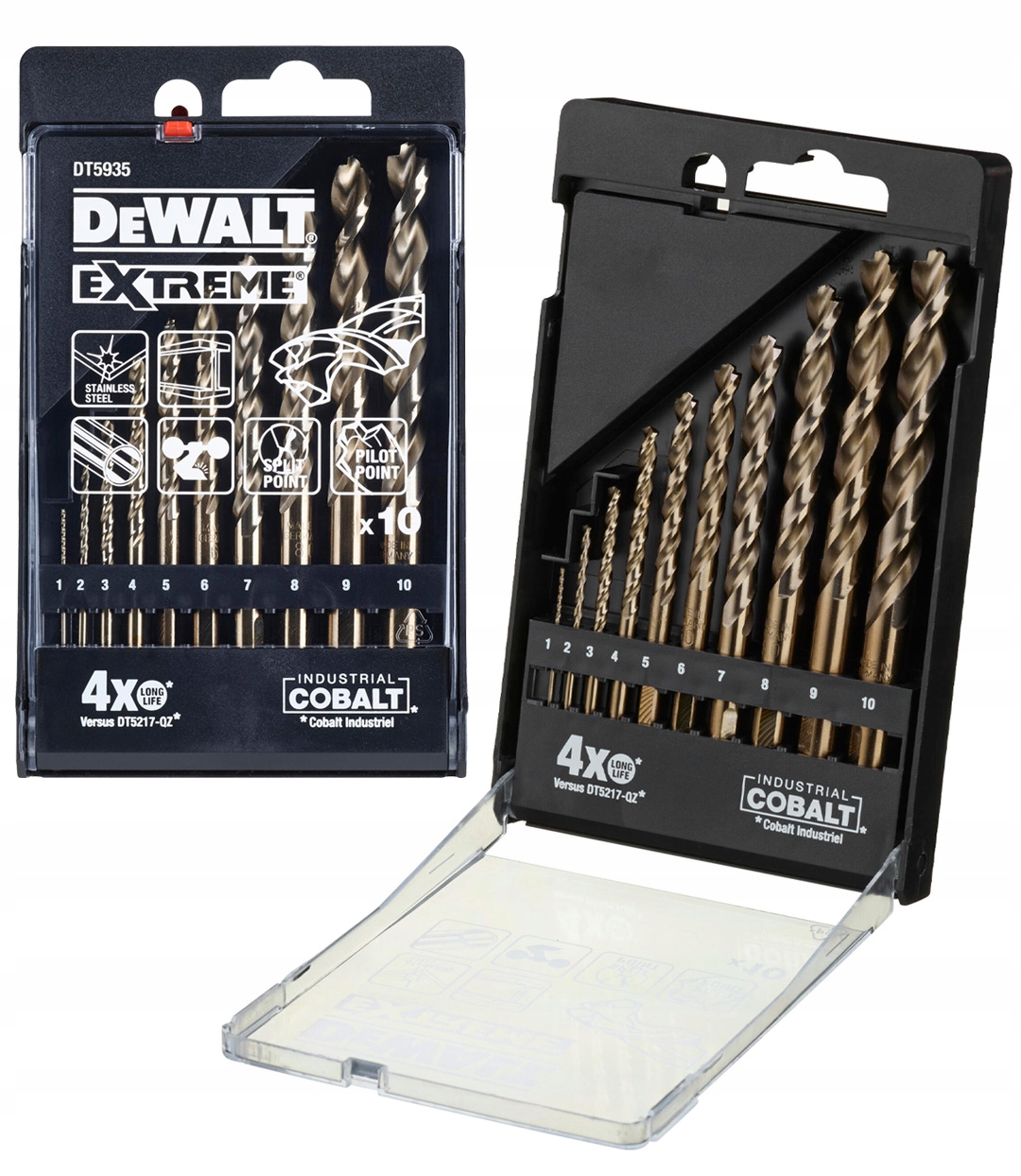 

Zestaw wierteł do metalu 1-10 Cobalt DeWALT DT5935