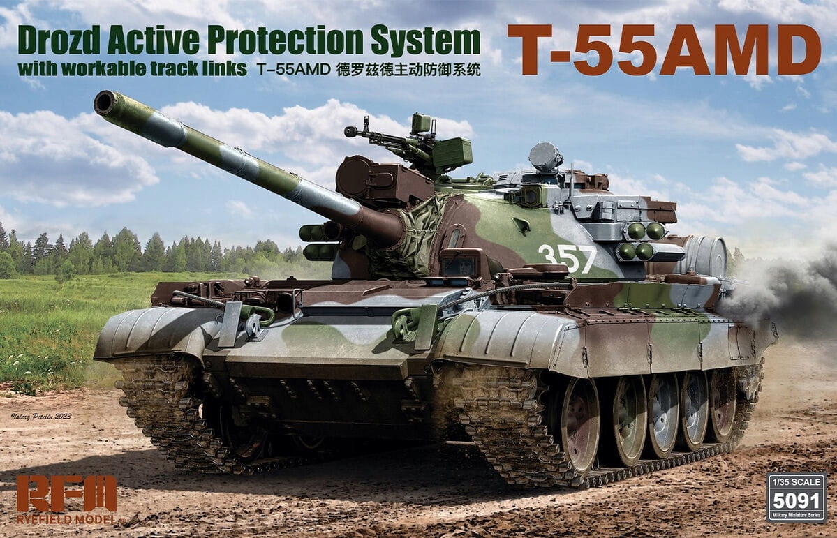 Systém aktivní ochrany T-55AMD Drozd 1:35 Rye Field Model 5091