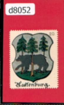 xd8052 Rastenburg. Mała litografia z okolo 1900