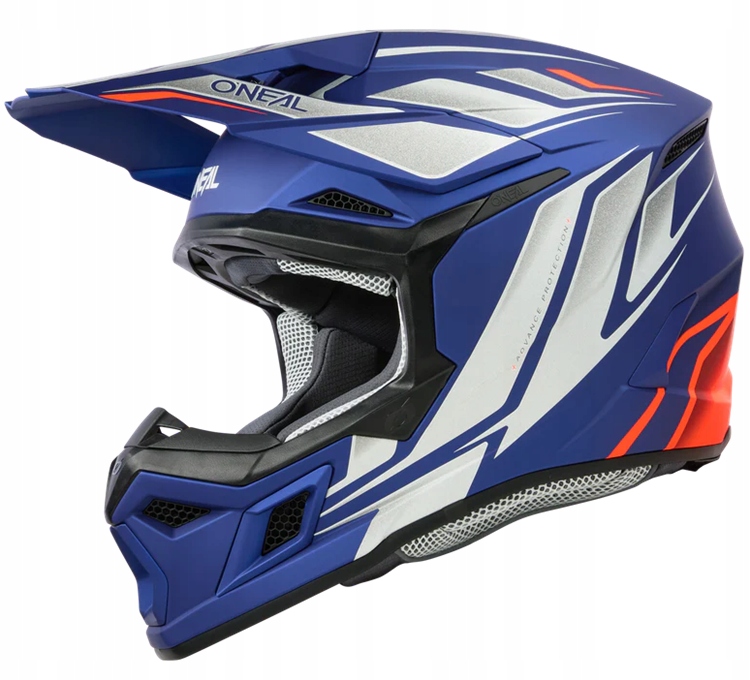 O'neal 3SRS Vertical Blue White Red prilba s cross enduro off-road šiltom S