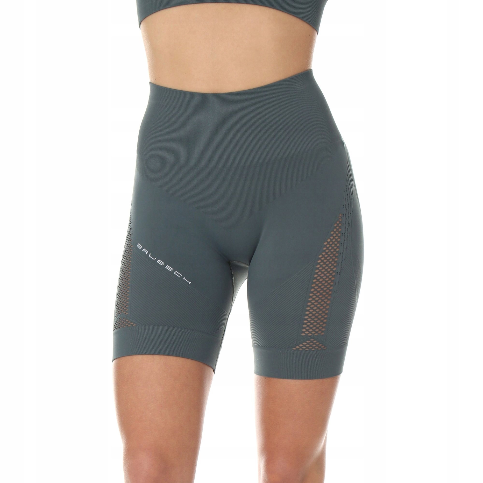 Legginsy damskie Gym z krótką nogawką Brubeck Xs zielony