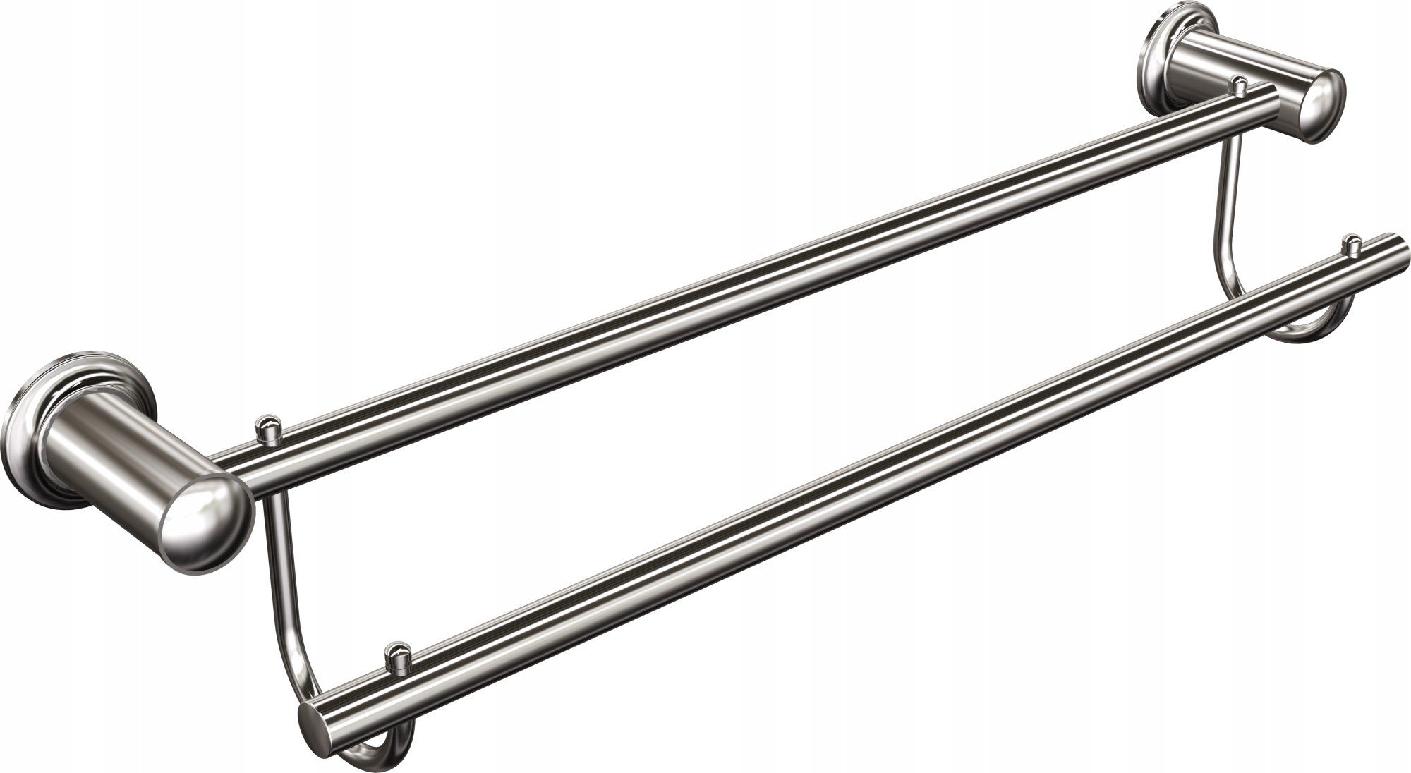 

Podwójny wieszak na ręczniki reling Chrom 60 cm