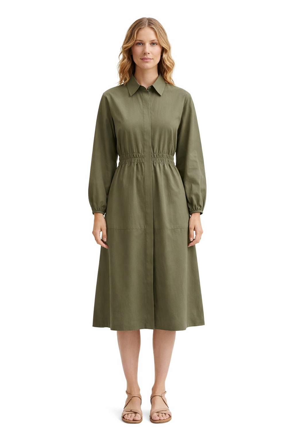 Šaty MIDI S Límečkem A Volánky S I3A