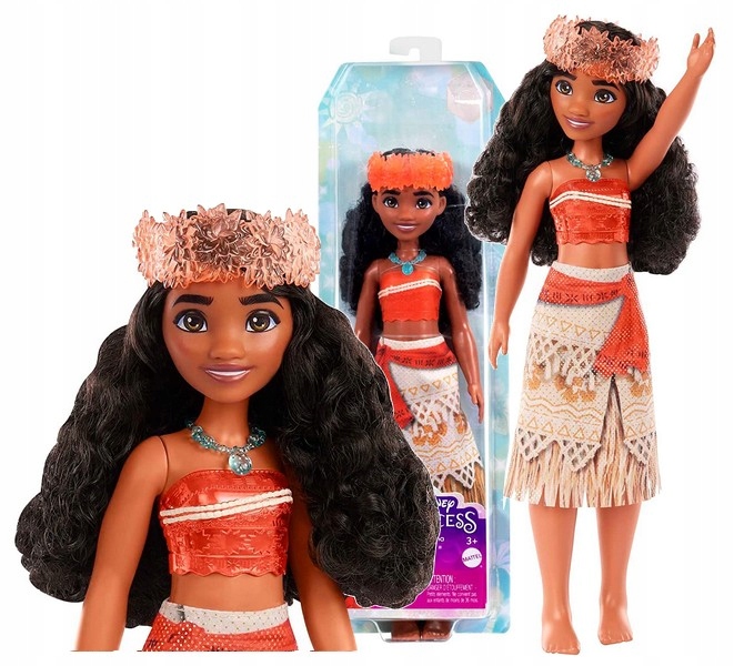 

Lalka Księżniczka Moana Vaiana błyszczącym ubraniu
