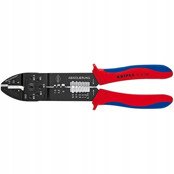 Knipex kleště na neizolované otevřené konektory šíře 6,3mm, 05 6,0mm 9722