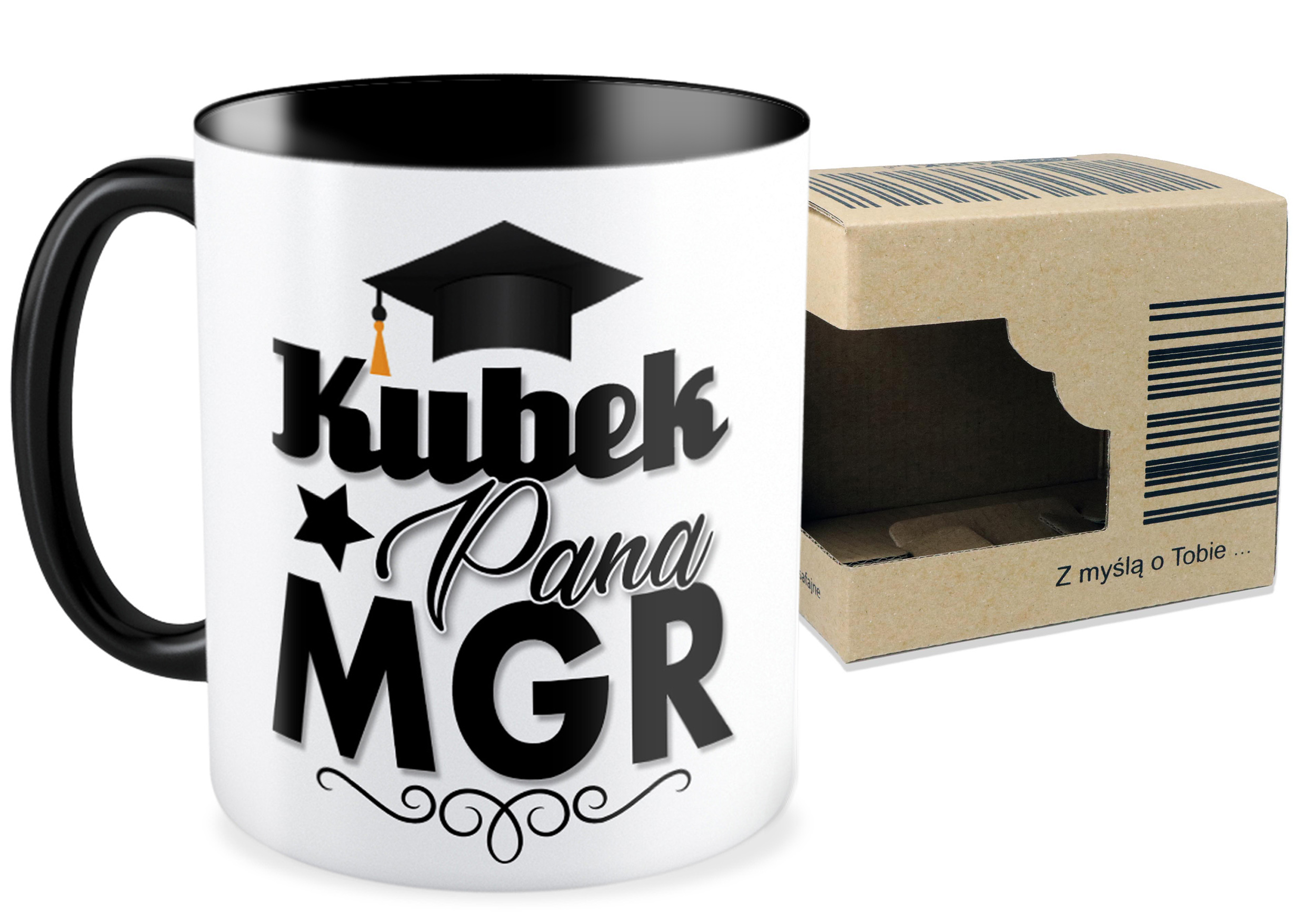 

Kubek czarny prezent Student Absolwent Magister