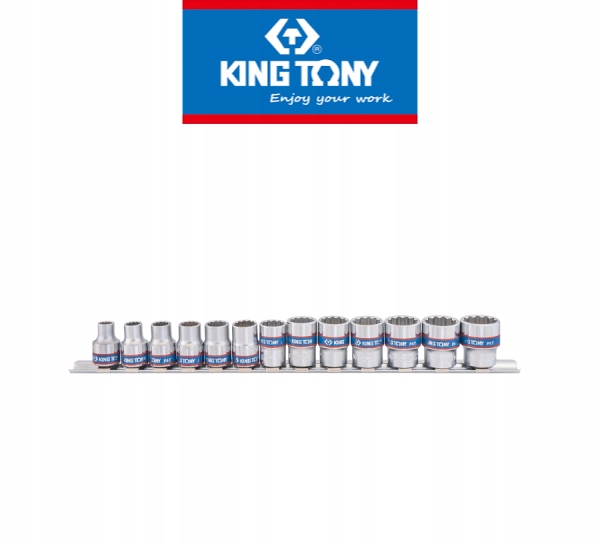 

Komplet nasadek 3/8" 13cz. 12-kąt King Tony