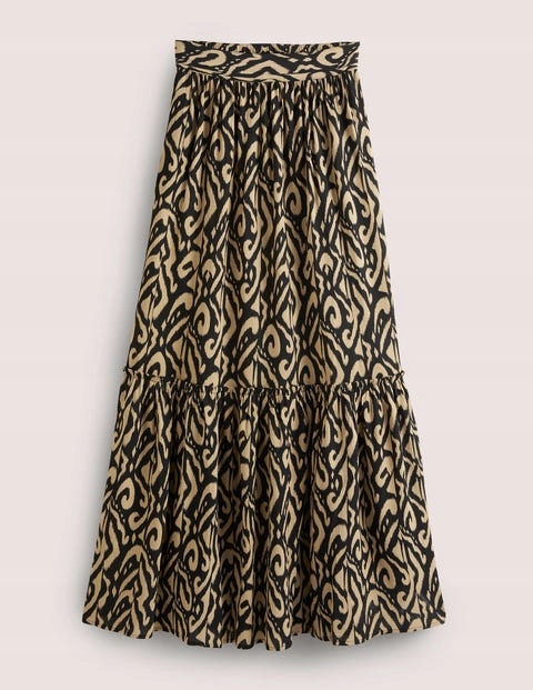 BODEN PETITE WZORZYSTA SPÓDNICA MAXI M
