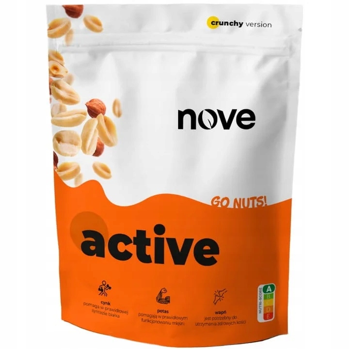 Levně Jídlo v prášku Šejk na pití Nove Active Go Nuts! 1,5 kg Ořech