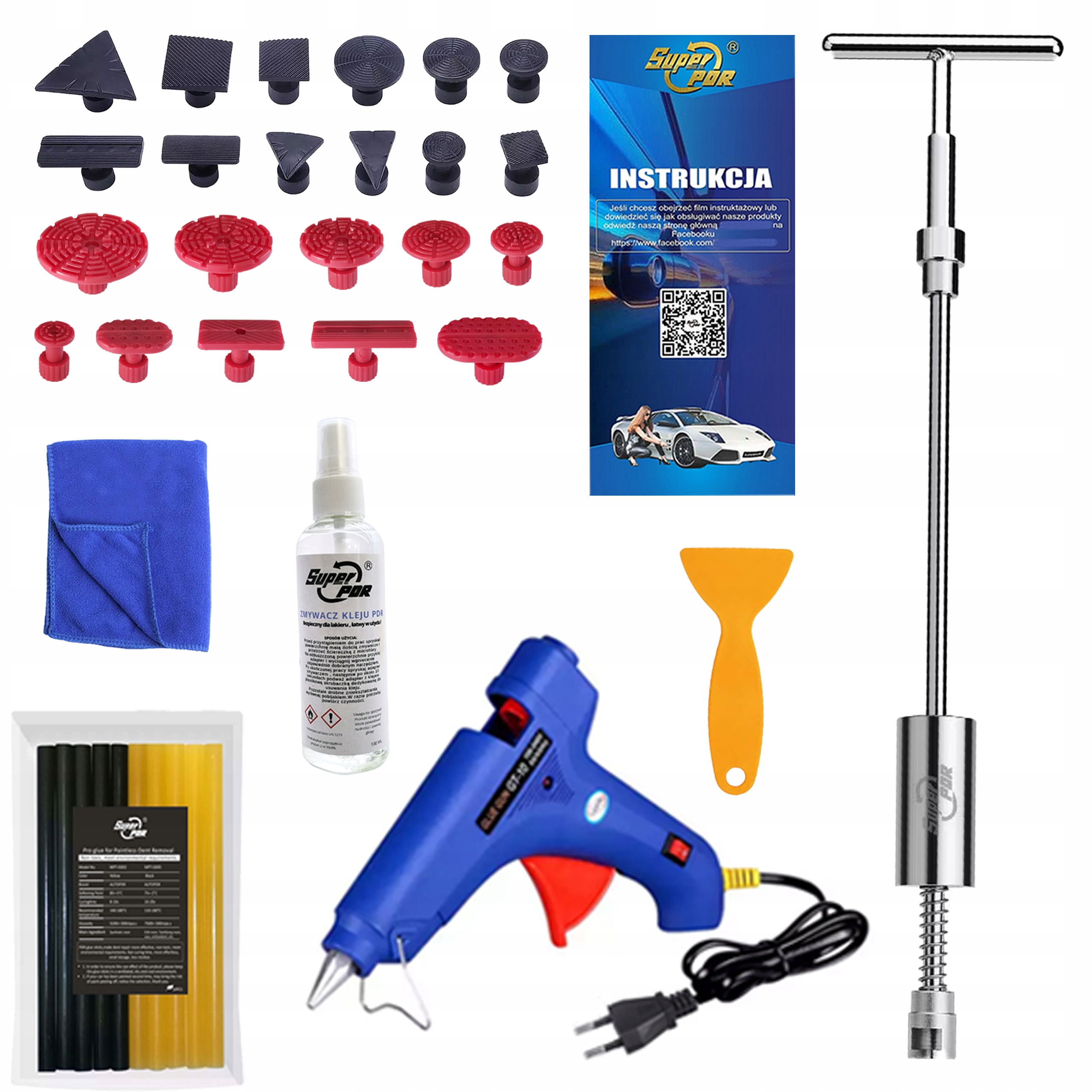 Sada pro vytahování promáčklin Kladivo pdr Odstraňování promáčklin Komplet pdr