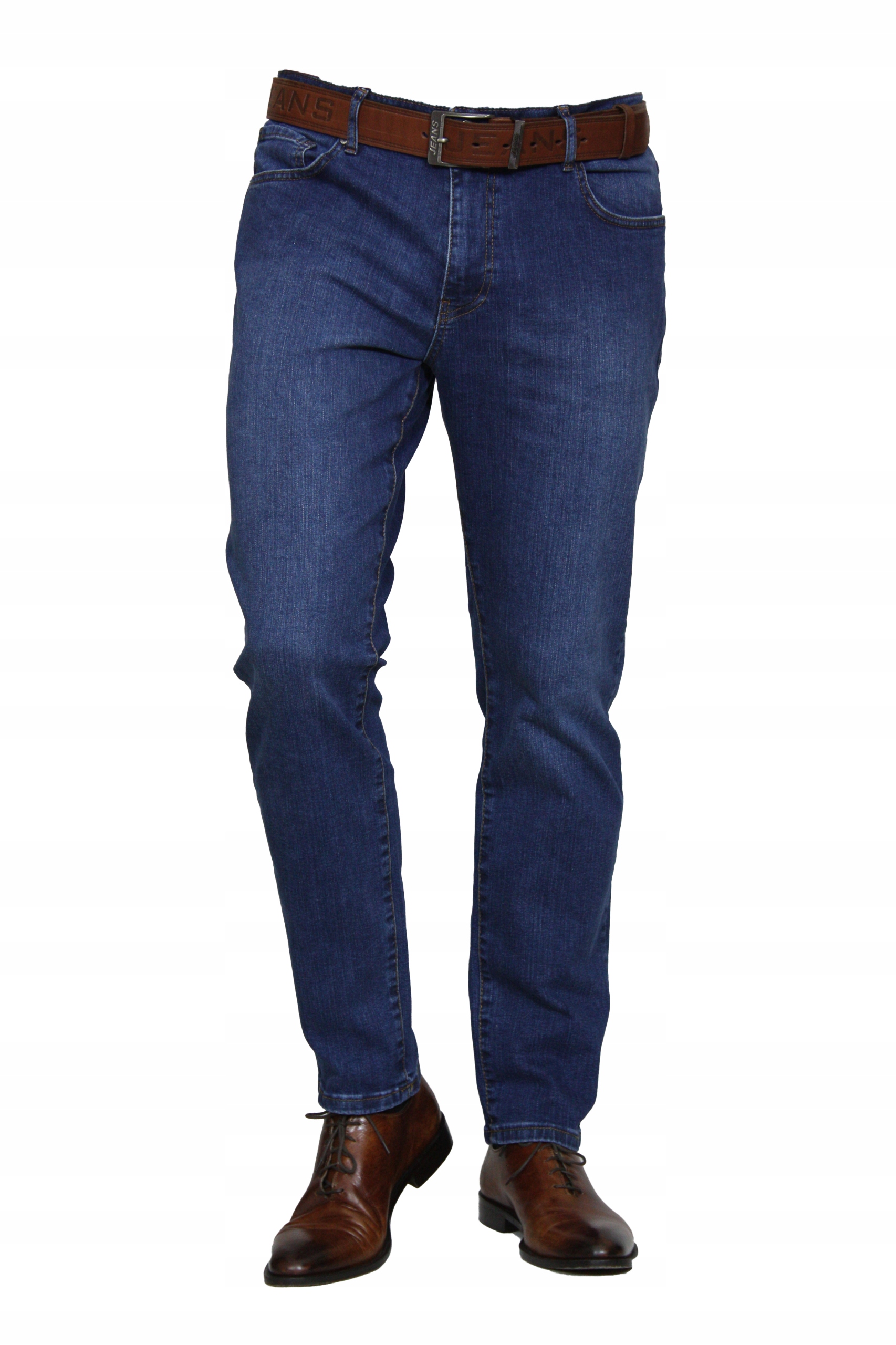 Pánské Kalhoty Crw Jeans klasické (modré) W33 L32 s obvodem pasu 88-90 cm