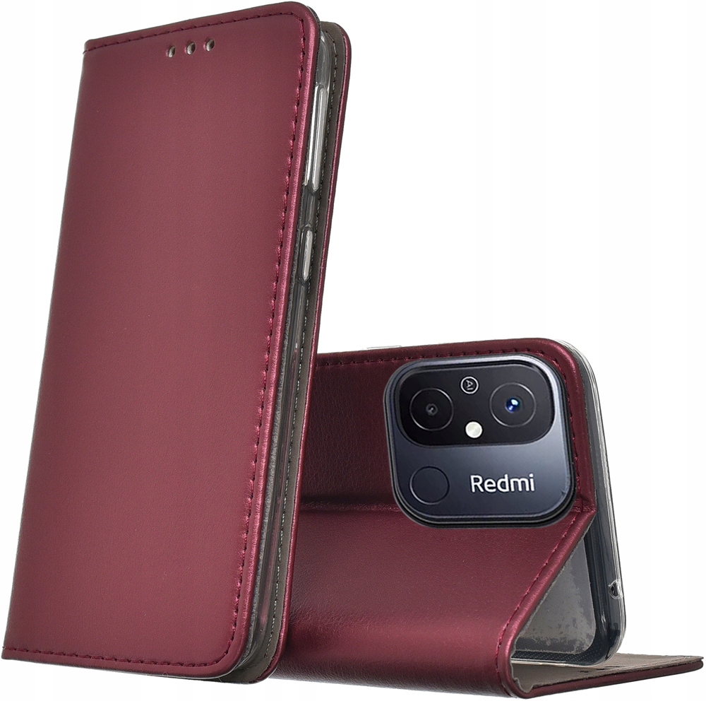 

Etui skóra Magnet Szkło 9H do Xiaomi Redmi 12C