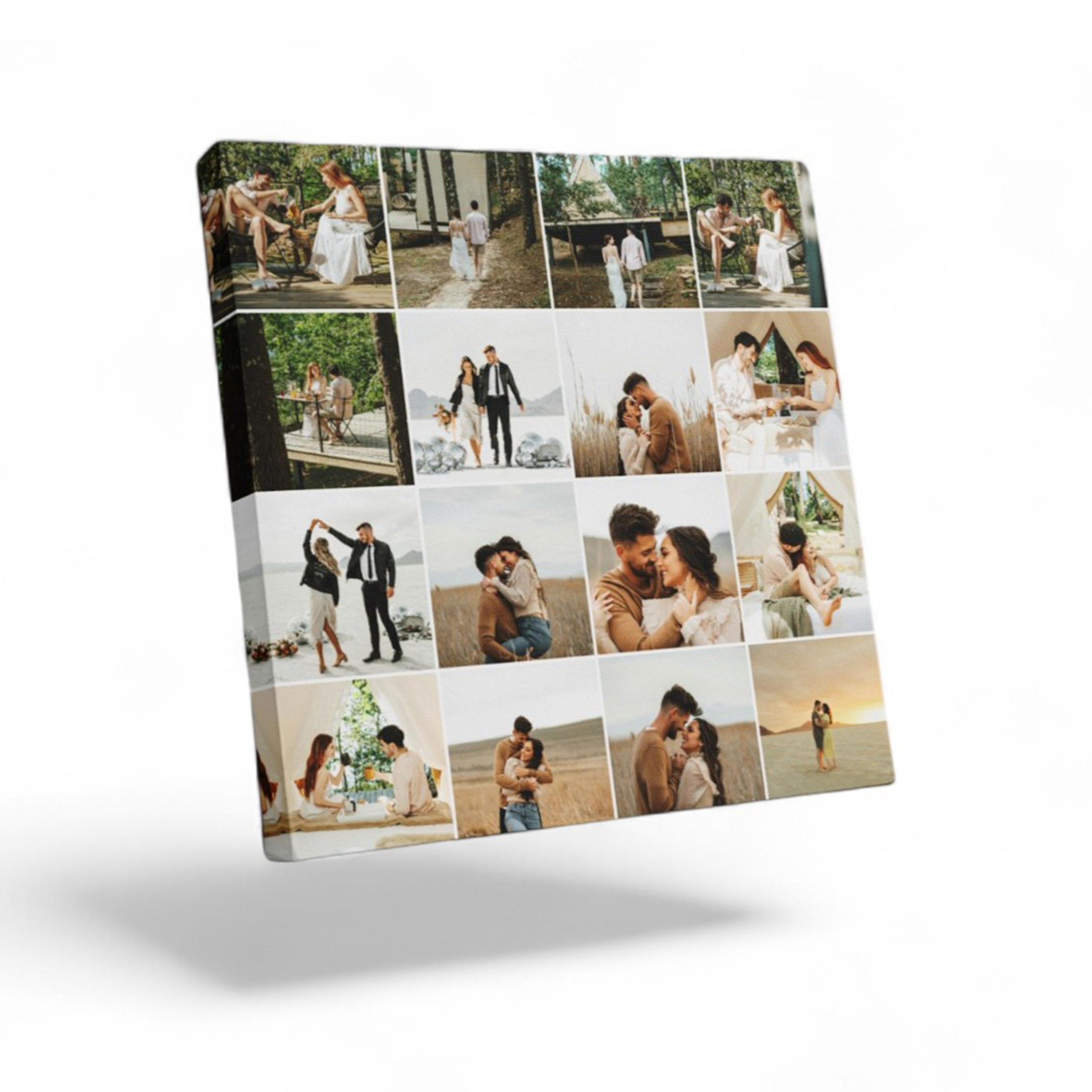 FOTO-obraz na plátně Vaše fotografie 90x90 Koláž Kreator Vzor Z 16 Fotografií