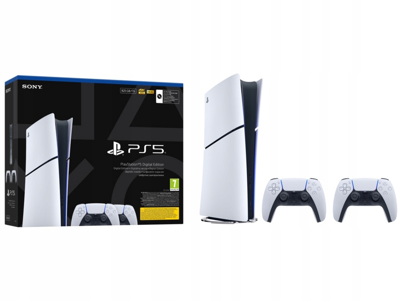 Konsola Sony PlayStation 5 Digital Slim Edition 825GB 2 kontrolery