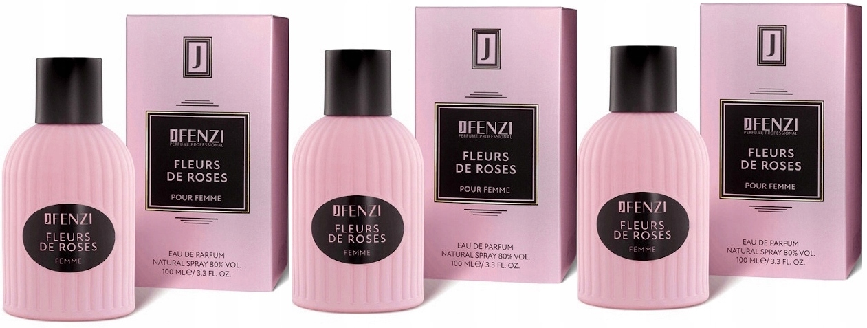 JFenzi Fleurs De Roses 3x100ml Edp Dárek