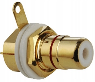 GNIAZDO MONTAŻOWE RCA CINCH KACSA AUDIO RJ-135GT