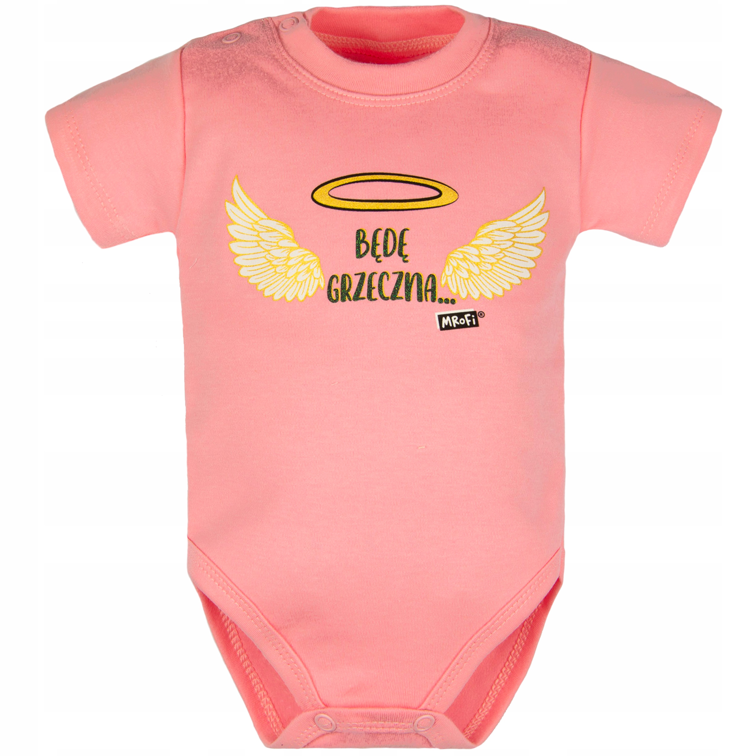 

Body krótki rękaw Będę Grzeczna 68 dziewczęce