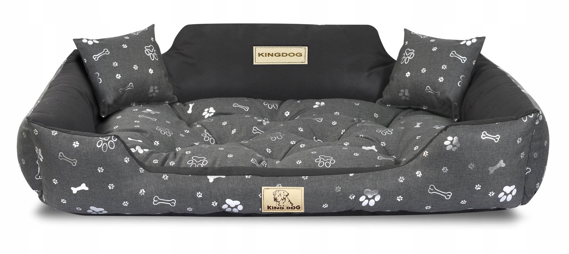 Pelíšek pro psa kotec Kingdog 100x75 cm, personalizované voděodolné kosti