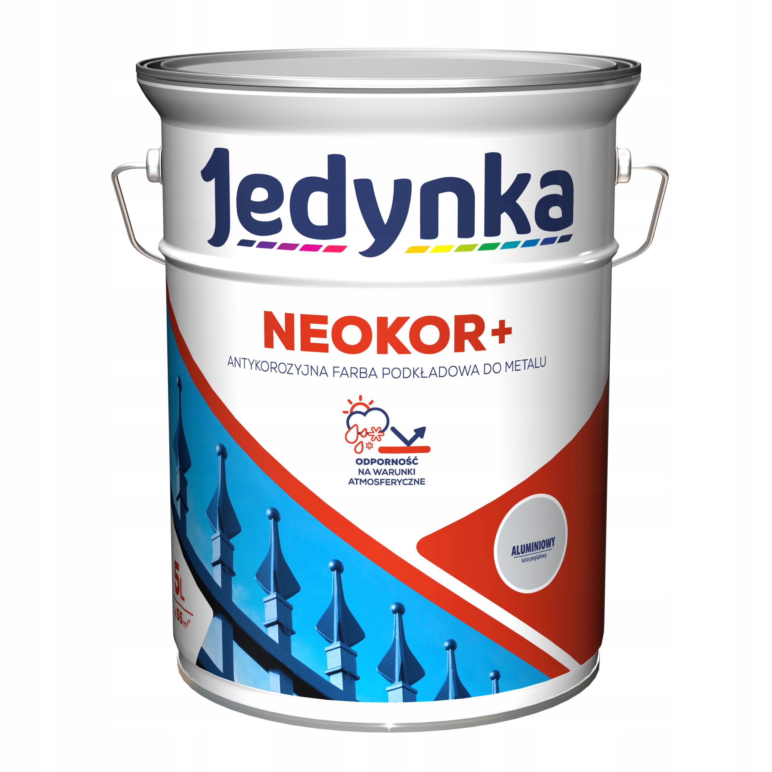 Jedynka Neokor+ 5 L Hliníková – Antikorózna Podkladová Farba Na Kov