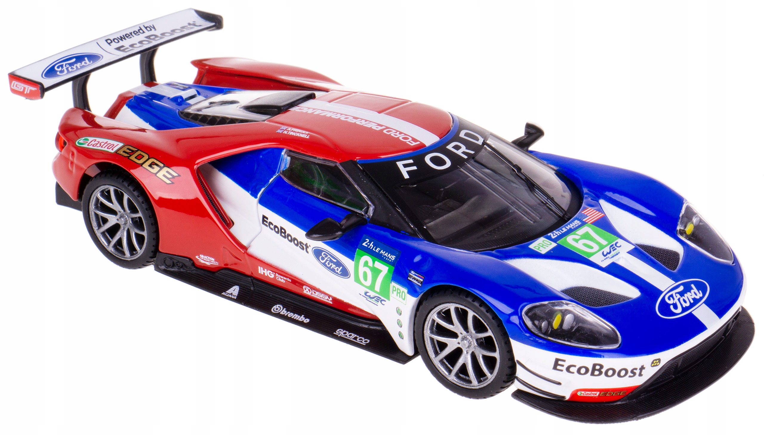 Ford Gt 2017 Le Mans #67 Model Kovový Bburago 1:32 Box