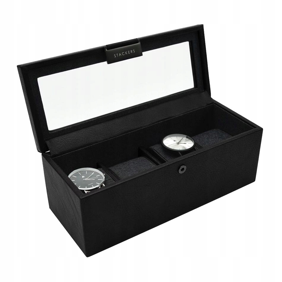 Organizér na 4 hodinky (černý) Classic Stackers